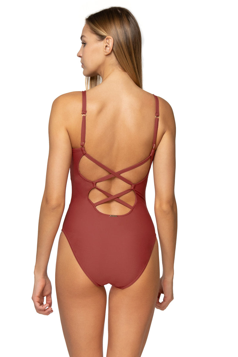 Sunsets Tuscan Red Veronica One Piece