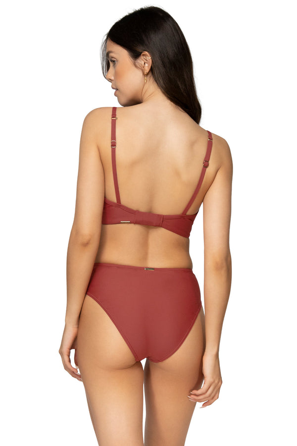 Sunsets Tuscan Red Tessa Tie High Rise Bottom
