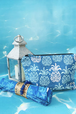 Tropical Blue Tango Wet Bikini Bag