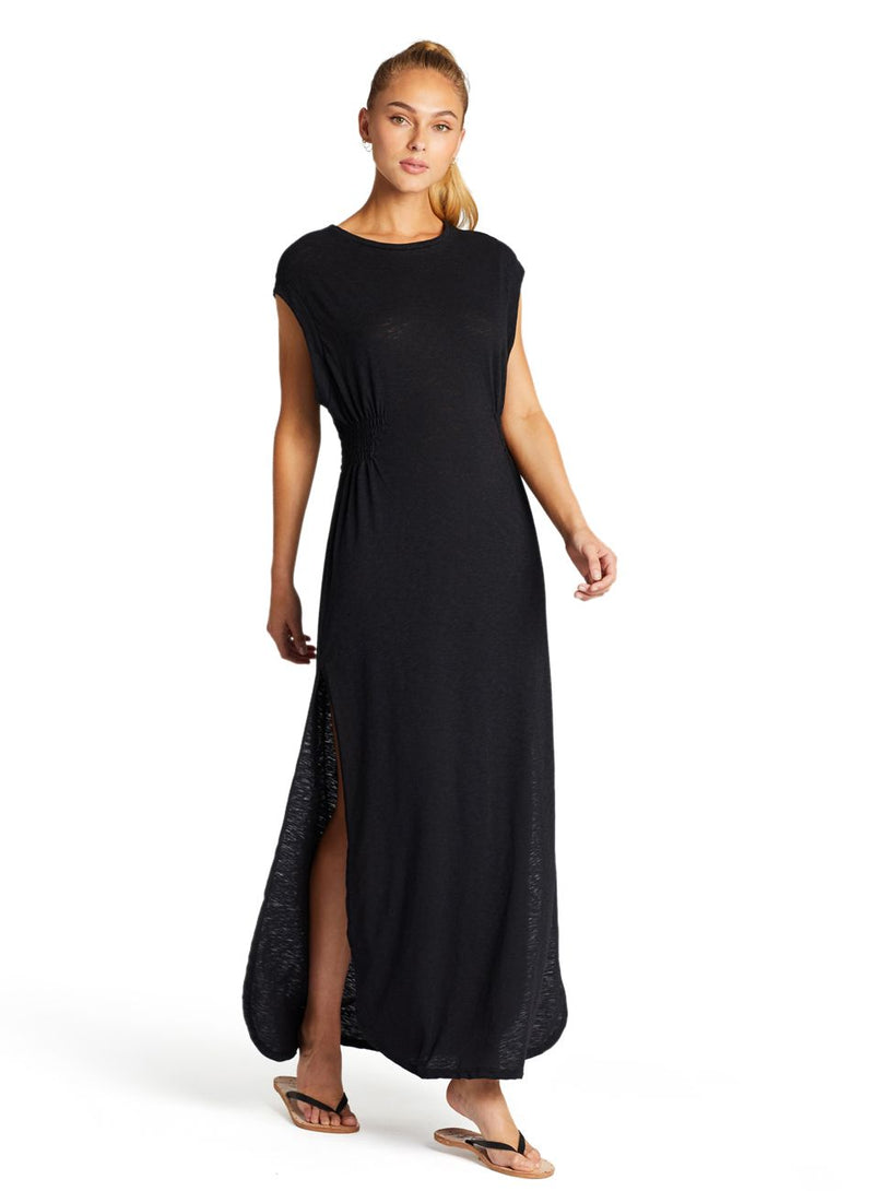 Vitamin A Black EcoCotton™ Florence Dress