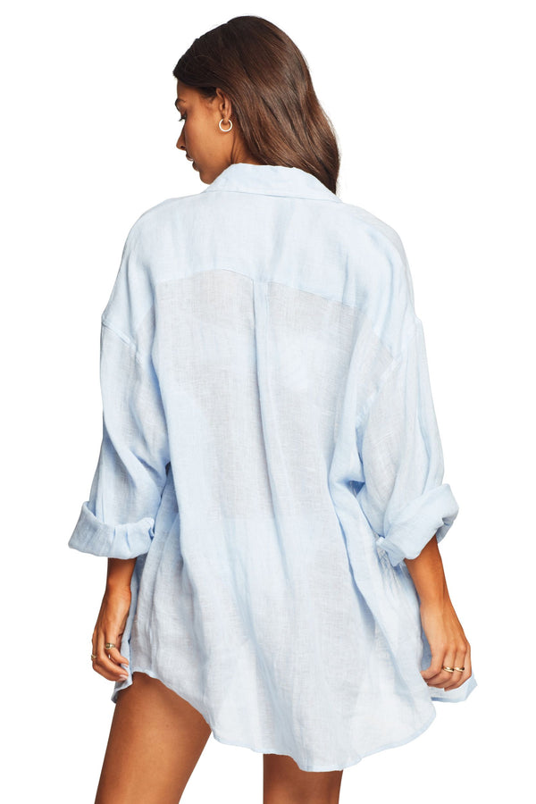 Vitamin A Celeste EcoLinen™ Playa Shirt Dress 